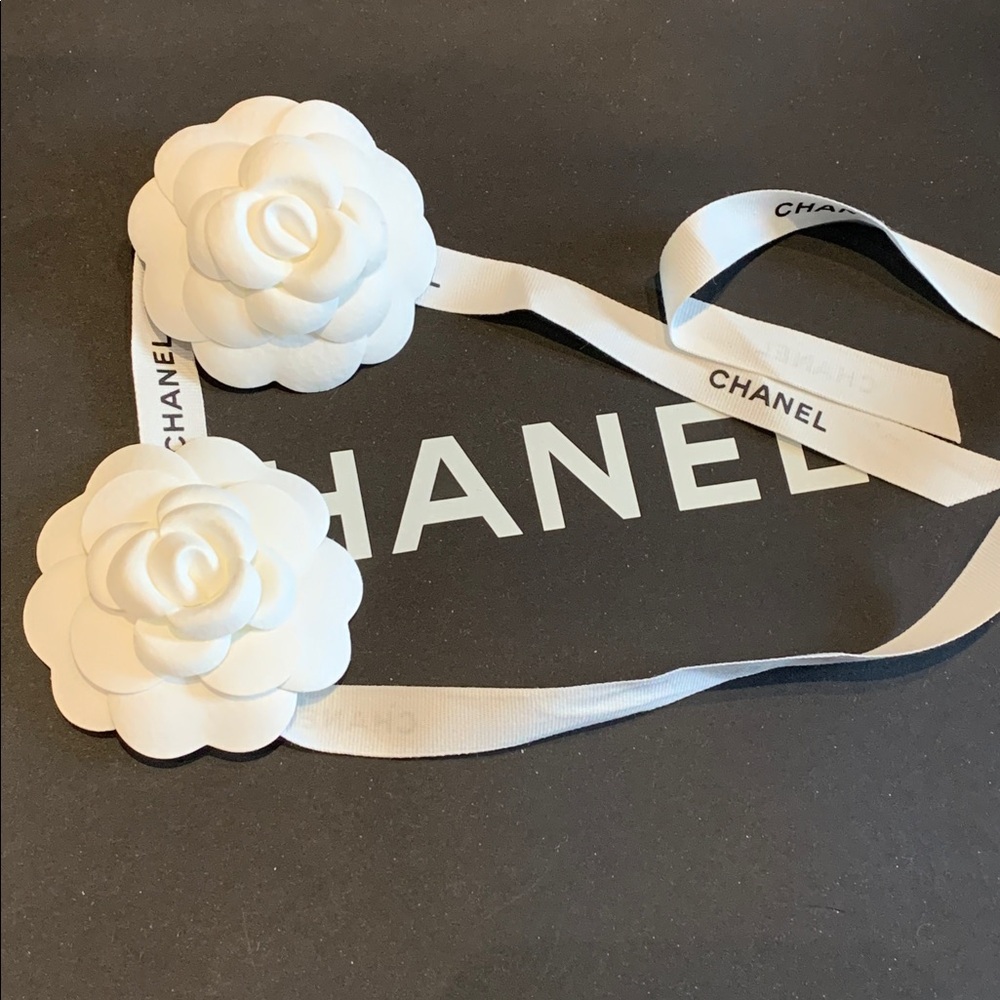 Set of 2 chanel camellia flowers